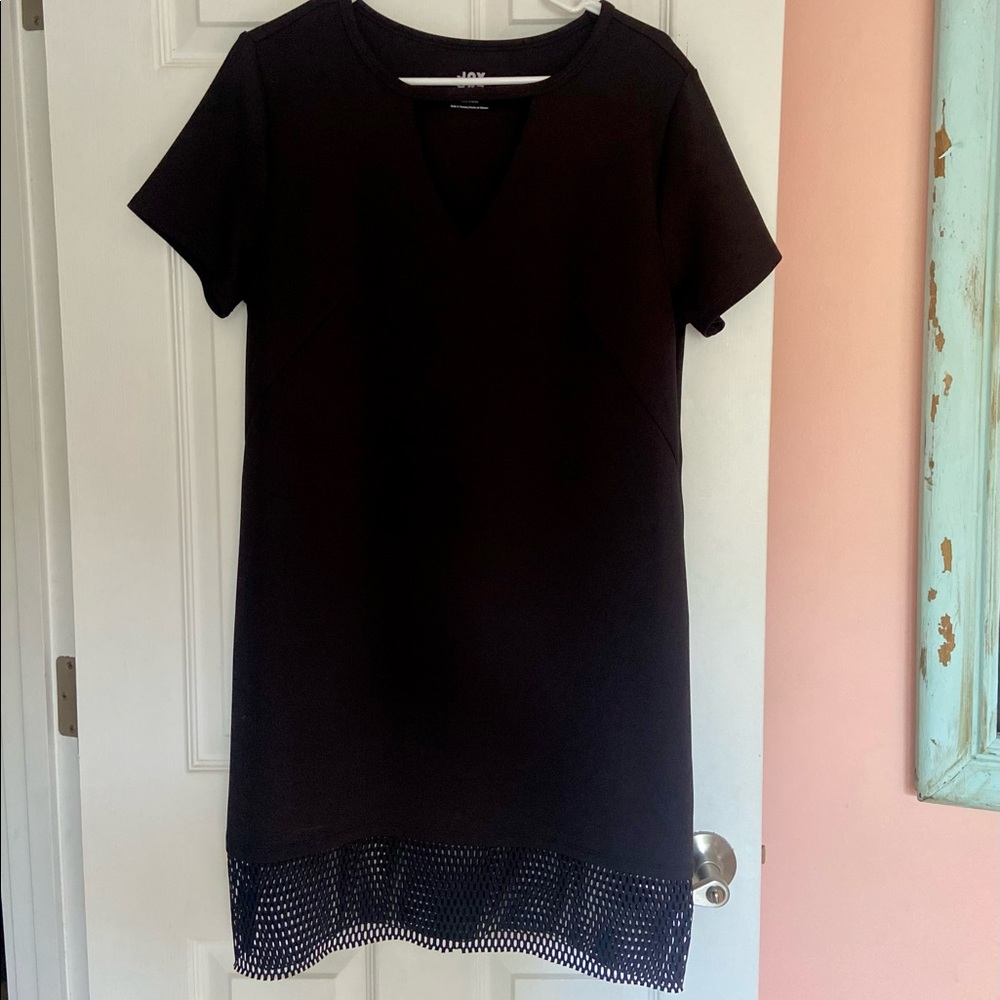 Black, Mesh, V-Nack, Joylab Dress, Size XL